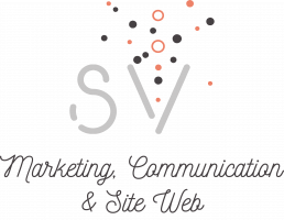 Logo SV MARKETING blanc